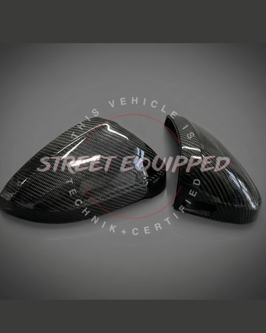 Audi B9/B9.5 Dry Carbon Mirror Caps image 2