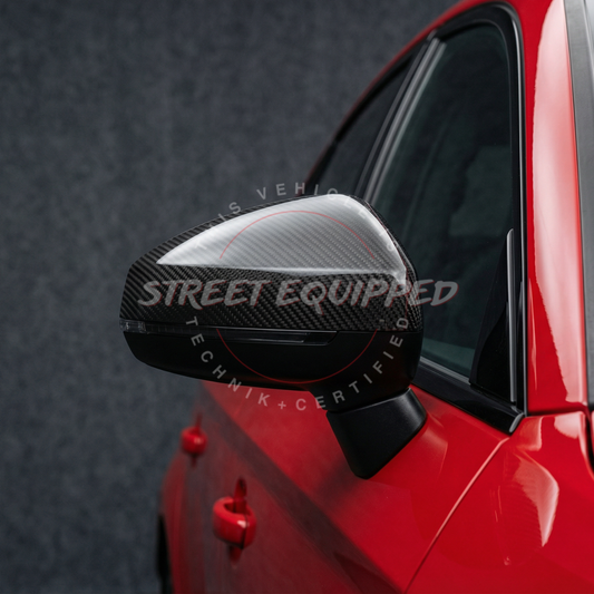 Audi 8Y Dry Carbon Mirror Caps image 2