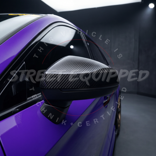 Audi 8V Carbon Fiber Mirror Caps image 2