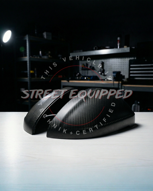 Audi B9/B9.5 Dry Carbon Mirror Caps image 3