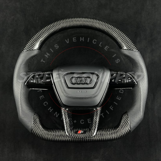 Audi Custom Carbon Steering Wheel - V2 for C8 image 2