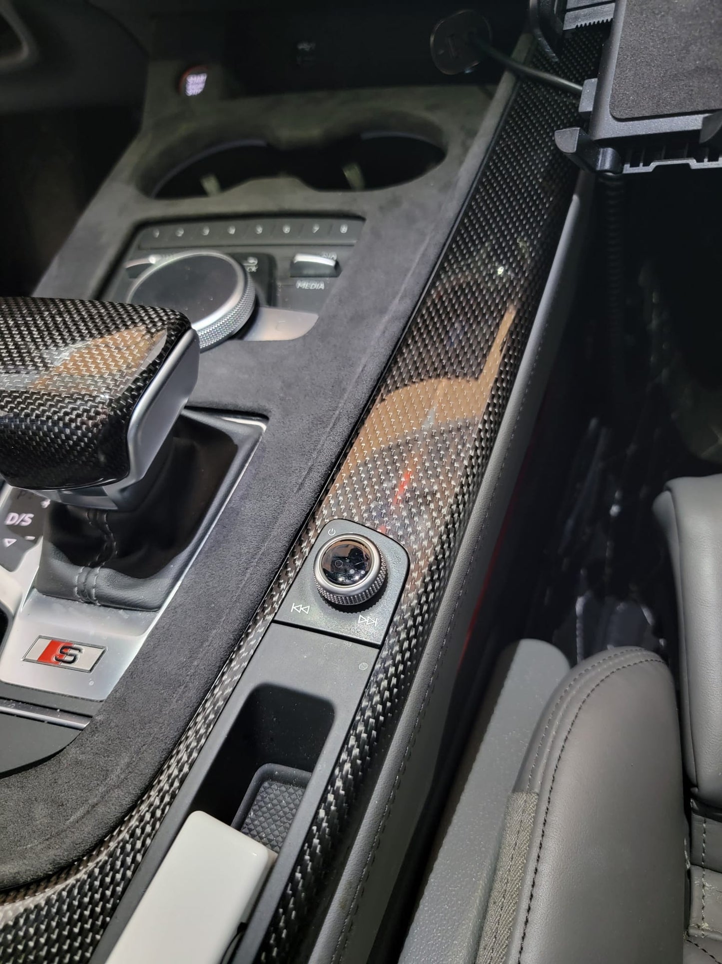 Alcantara Center Console Overlay