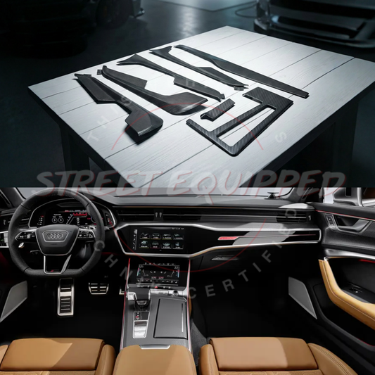 Audi C8 Carbon Fiber Interior Trim image 3