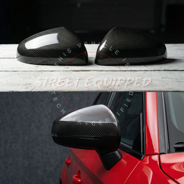 Audi 8Y Dry Carbon Mirror Caps