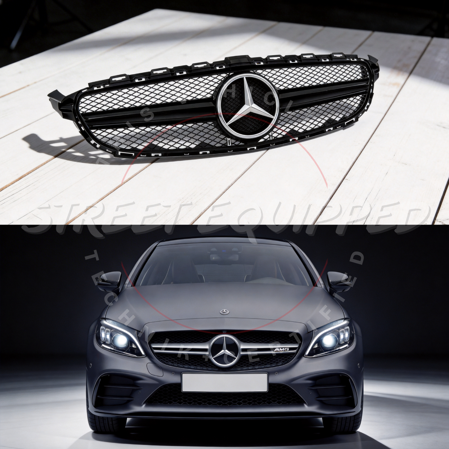 MB W205 C-Class AMG Grill V2