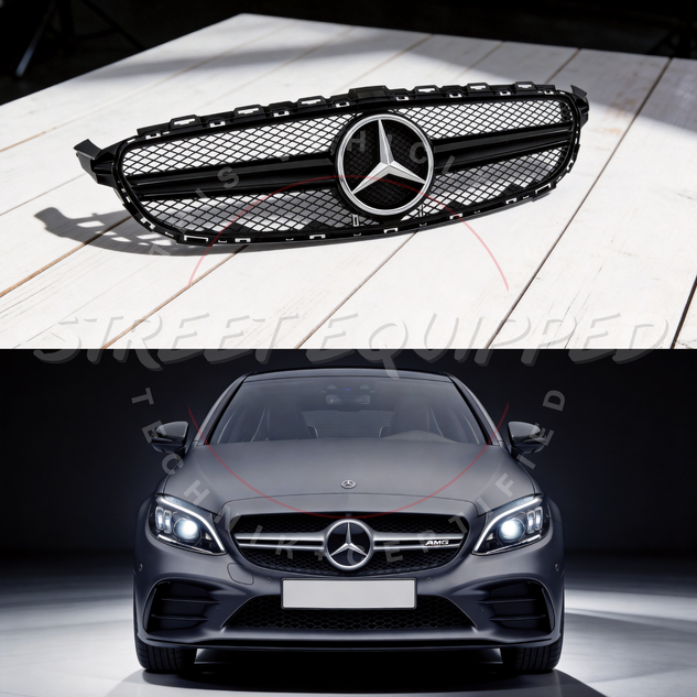 MB W205 C-Class AMG Grill V2