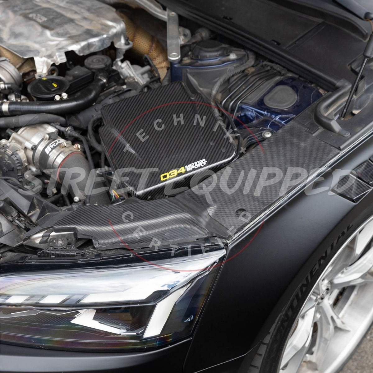 Audi B9 A/S/RS Carbon Fiber Side Engine Bay Cover