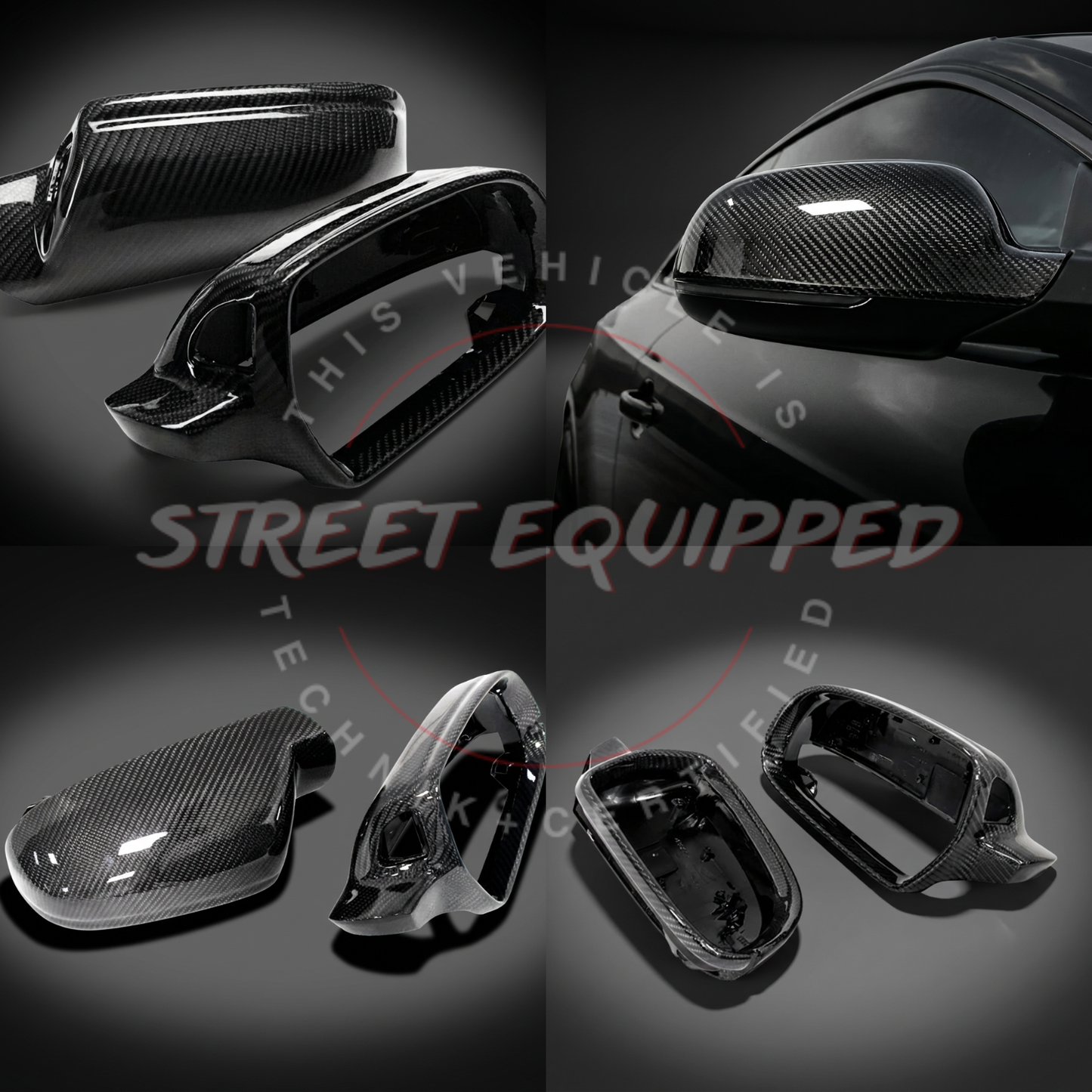 Audi B8 Carbon Mirror Caps