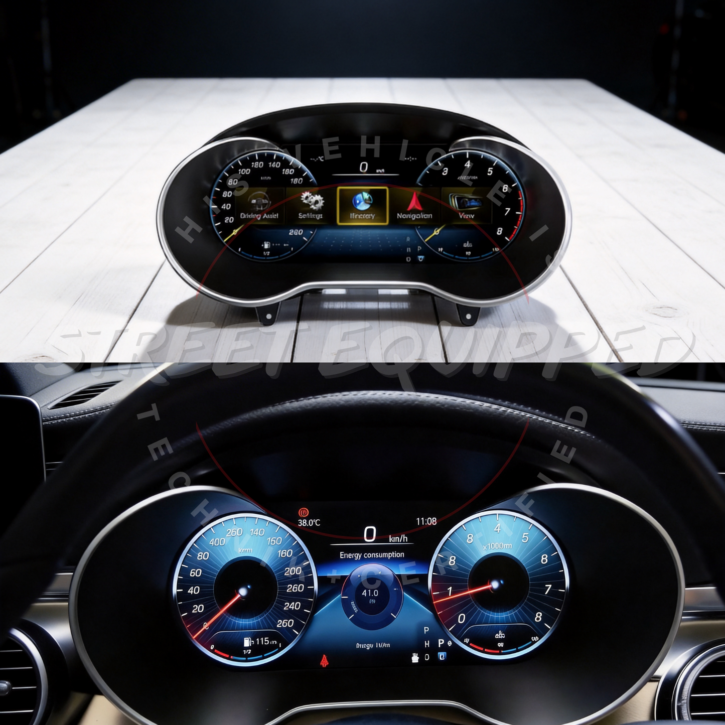 MB W205 C/GLC LCD Instrument Cluster