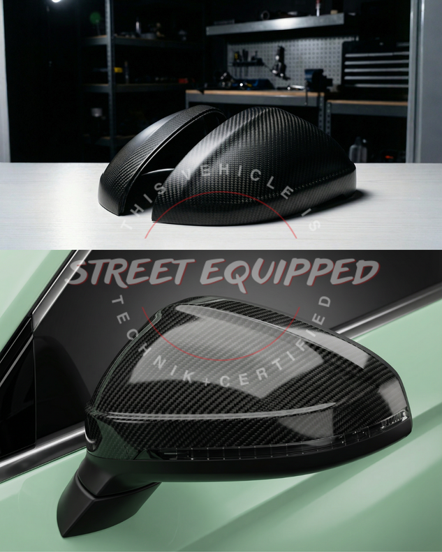 Audi B9/B9.5 Dry Carbon Mirror Caps