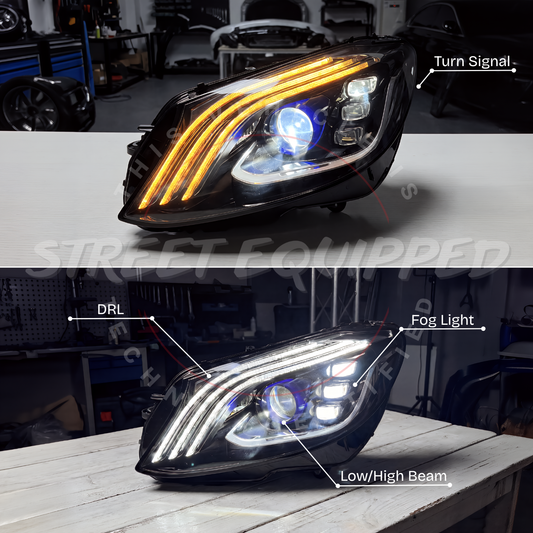 MB W205 S-class Style Headlight image 2