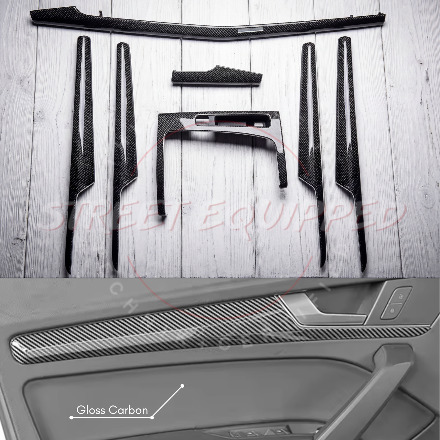 Audi B9Q Carbon Fiber Interior Trim