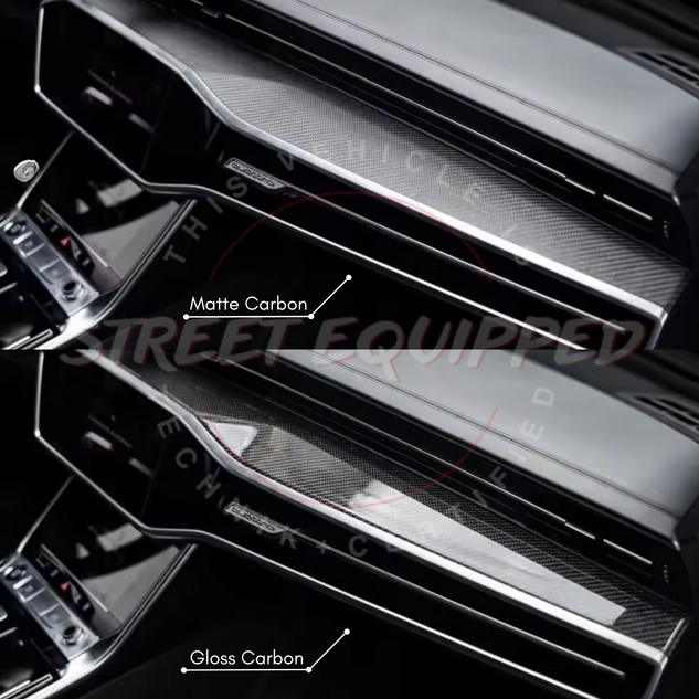 Audi C8 Carbon Fiber Interior Trim