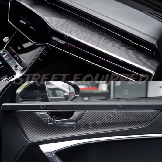Audi C8 Carbon Fiber Interior Trim image 2