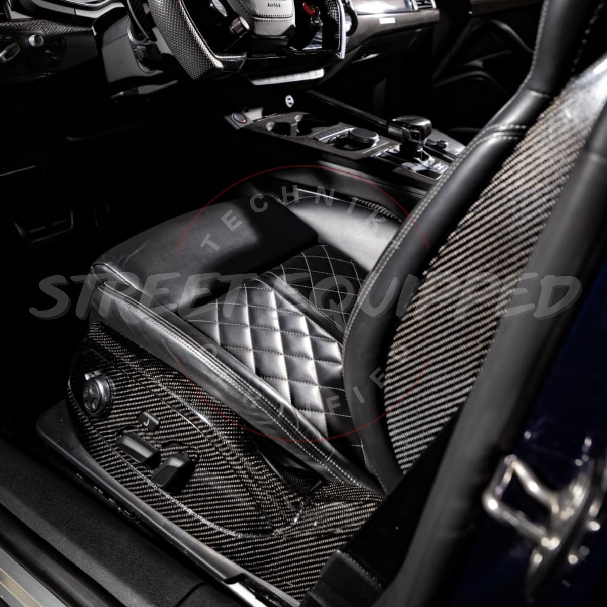 Audi B9 S/RS Carbon Fiber Side Seat Panels