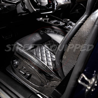 Audi B9 S/RS Carbon Fiber Side Seat Panels