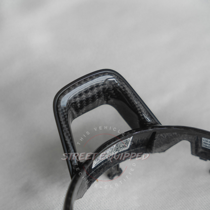 Audi B9 Carbon Fiber Frame - Steering Wheel with Round Airbag