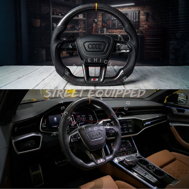 Audi Custom Carbon Steering Wheel - V2 for C8