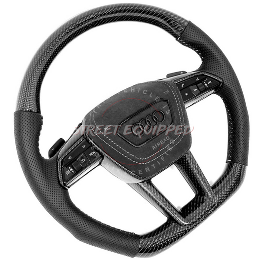 Audi Custom Carbon Steering Wheel - V1 for C8 image 3