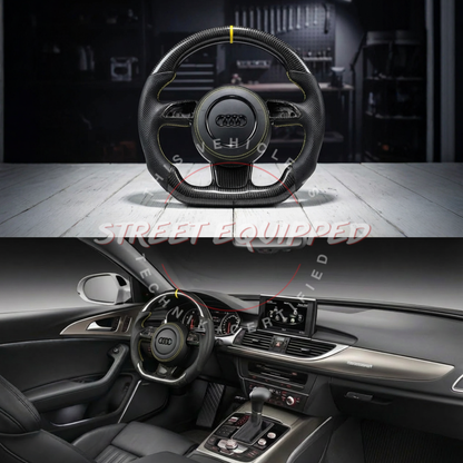 Audi B8/C7 Audi Custom Carbon Steering Wheel - V1