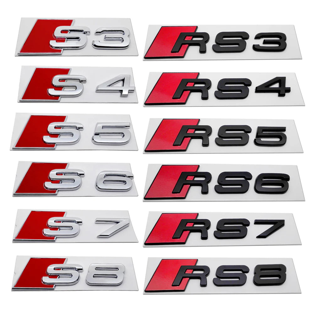 Audi trunk emblems